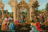 The Adoration of the Magi (ca. 1478–1482) by Sandro Botticelli.  