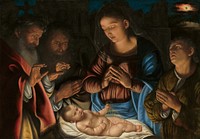 The Adoration of the Shepherds (1530s) by Giovanni Girolamo Savoldo.  