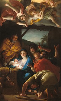 The Adoration of the Shepherds (ca. 1764–1765) by Anton Raphael Mengs.  