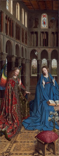 The Annunciation (ca. 1434–1436) by Jan van Eyck.