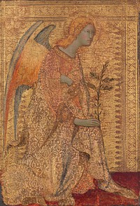 The Angel of the Annunciation (ca. 1330) by Simone Martini.  