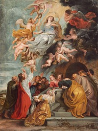 The Assumption of the Virgin (probably mid 1620s) by Anonymous Artist & Sir Peter Paul Rubens.  