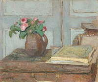 The Artist's Paint Box and Moss Roses (1898) by Edouard Vuillard.  