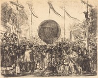 The Balloon (1862) print in high resolution by Edouard Manet.  