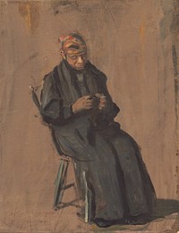 The Chaperone (ca. 1908) by Thomas Eakins.  