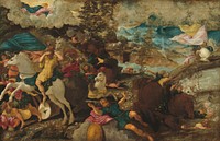 The Conversion of Saint Paul (ca. 1544) by Jacopo Tintoretto.  