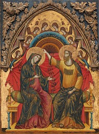 The Coronation of the Virgin (1324) by Master of the Washington Coronation.  