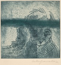 The Couple, Self-Portrait with Wife (1922) by Walter Gramatté.  