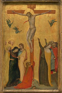 The Crucifixion (ca. 1320–1325) by Bernardo Daddi.  