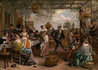 The Dancing Couple (1663) by Jan Steen.  