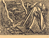 The Divine Beggar (1921) by Ernst Barlach.  