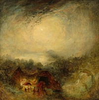 The Evening of the Deluge (c. 1843) by Joseph Mallord William Turner.  