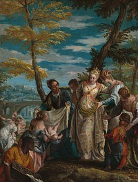 The Finding of Moses (ca. 1581–1582) by Veronese.  