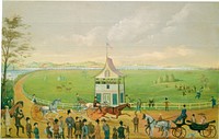 The Finish (ca. 1860) by American 19th Century.  