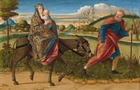 The Flight into Egypt (ca. 1515) by Vittore Carpaccio.  