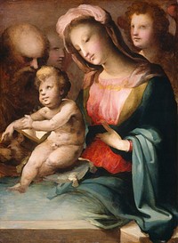 The Holy Family with Angels (ca. 1545–1550) by Domenico Beccafumi.  