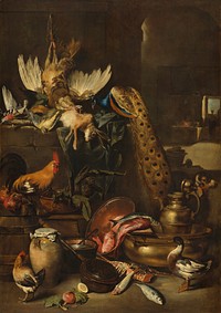 The Larder, probably (ca. 1650–1660) by Anton Maria Vassallo.  