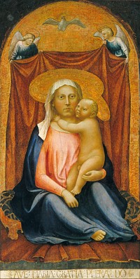 The Madonna of Humility (ca. 1423&ndash;1424) by Masaccio.  