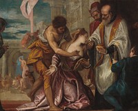 The Martyrdom and Last Communion of Saint Lucy (ca. 1585–1586) by Veronese.  