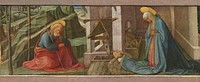 The Nativity, probably (ca. 1445) by Fra Filippo Lippi & Italian 15th Century.  