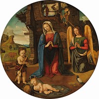 The Nativity with the Infant Saint John (ca. 1495&ndash;1505) by Piero di Cosimo.  