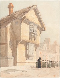 The School Walk painting in high resolution by David Cox (1783–1859). 