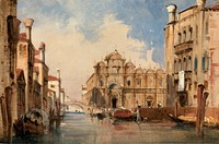 The Scuola di San Marco, Venice (c. 1830) by Jules-Romain Joyant.  