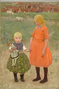 The Sisters (ca. 1895) by Gari Melchers.  