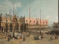 The Square of Saint Mark's, Venice (1742–1744) by Canaletto.  