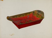 Toleware Bread Tray (ca.1940) by Mildred Ford.  