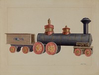 Toy Locomotive (ca.1936) by John Fisk.  
