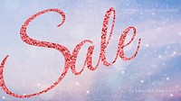 Glittery sale template vector editable social media post