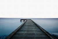 Beach boardwalk border, nature photo