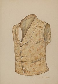 Waistcoat, c. 1941 by Clarence W. Dawson. 