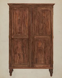 Wardrobe, John Marshall's (c. 1937) by Edna C. Rex.  