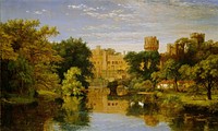 Warwick Castle, England (1857) by Jasper Francis Cropsey.  