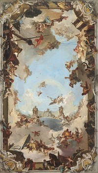 Wealth and Benefits of the Spanish Monarchy under Charles III (1762) by Giovanni Battista Tiepolo.  