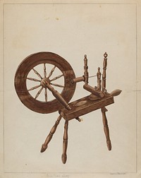 Spinning Wheel (1935&ndash;1942) by Ludmilla Calderon.  