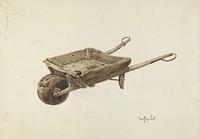 Wheel Barrow (ca.1938) by Geoffrey Holt.  