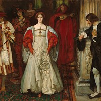 "Who Is Sylvia? What Is She, That All the Swains Commend Her?" (1896–1899; reworked 1900) by Edwin Austin Abbey.  