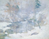 Winter Harmony (ca. 1890–1900) by John Henry Twachtman.  