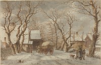Winter Scene (1790) by Jacob Cats.  