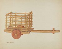 Wooden Cart (ca.1936) by Tulita Westfall.  