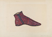 Woman's Slipper (c. 1938) by Adele Brooks.  