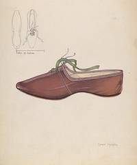 Woman's Slipper (c. 1937) by Grace Halpin.  