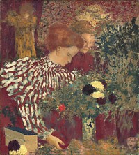 Woman in a Striped Dress (1895) by Edouard Vuillard.  