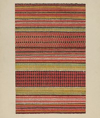 Woven Wool Carpet (c. 1937) by William Bos.  