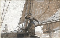 Yachting Girl (1880) by Winslow Homer.  