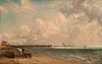 Yarmouth Jetty (1822) painting in high resolution by John Constable.