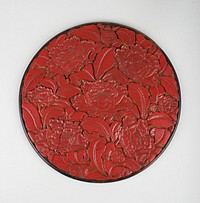 Circular Panel with Design of Peonies (early 15th century) ornamental design in high resolution by anonymous. 